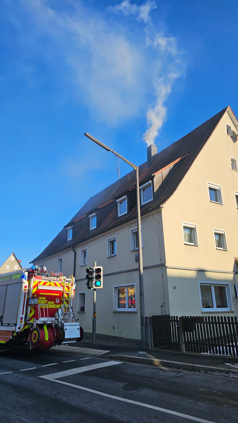 Einsatzfoto  B 3 - im Gebäude - Kamin