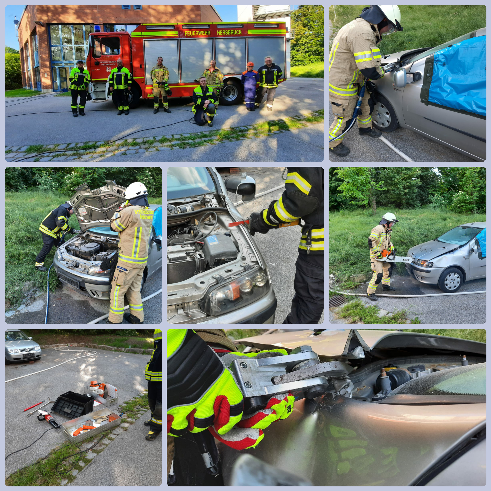 Freiwillige Feuerwehr Hersbruck - Übung mit Hebekissen